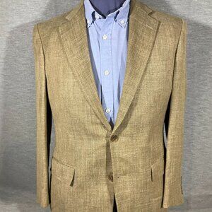 Brooks Brothers Silk Linen Blend Sports Jacket, Size 40